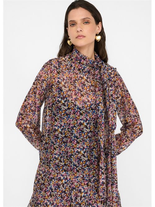 Abito a fiori in chiffon di seta LIU JO | MF5001T2559/M9993